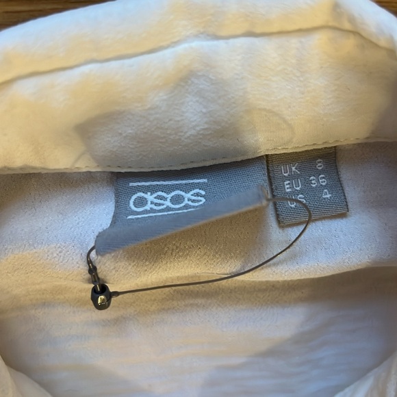 ASOS ruffle sleeve top size 4 - Picture 6 of 8